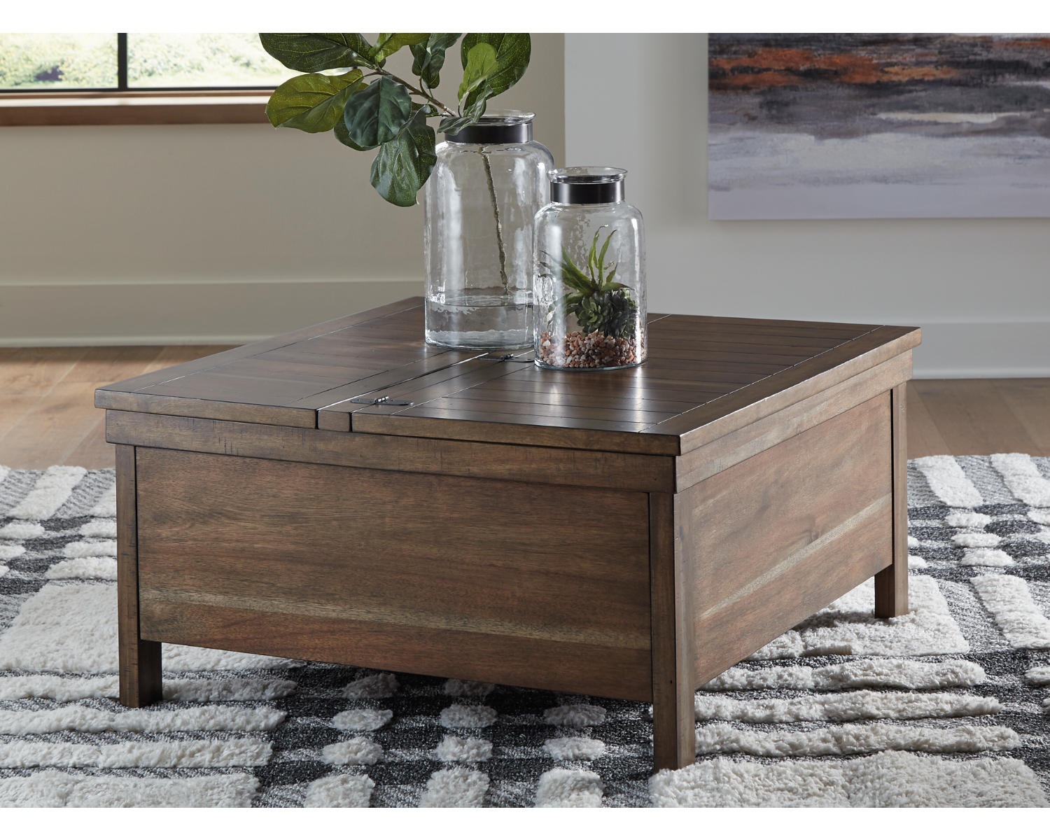 Moriville Lift-top Coffee Table and 2 End Tables
