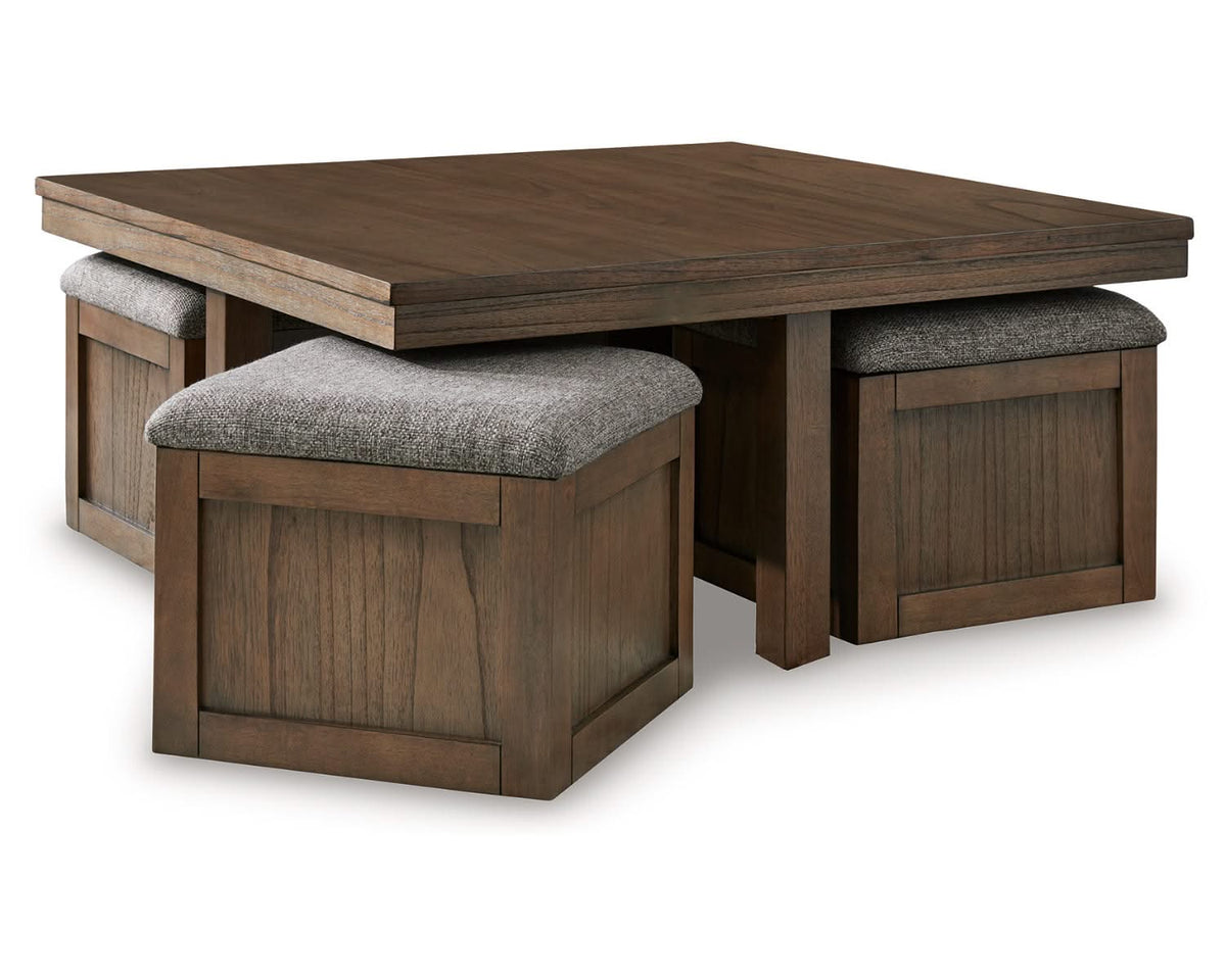 Boardernest Coffee Table with 4 Stools