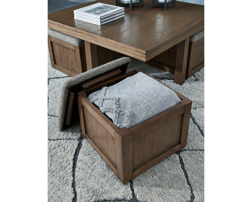 Boardernest Coffee Table with 4 Stools