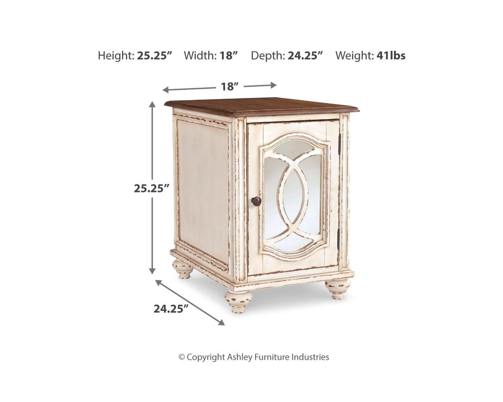 Realyn Coffee Table and 2 End Tables