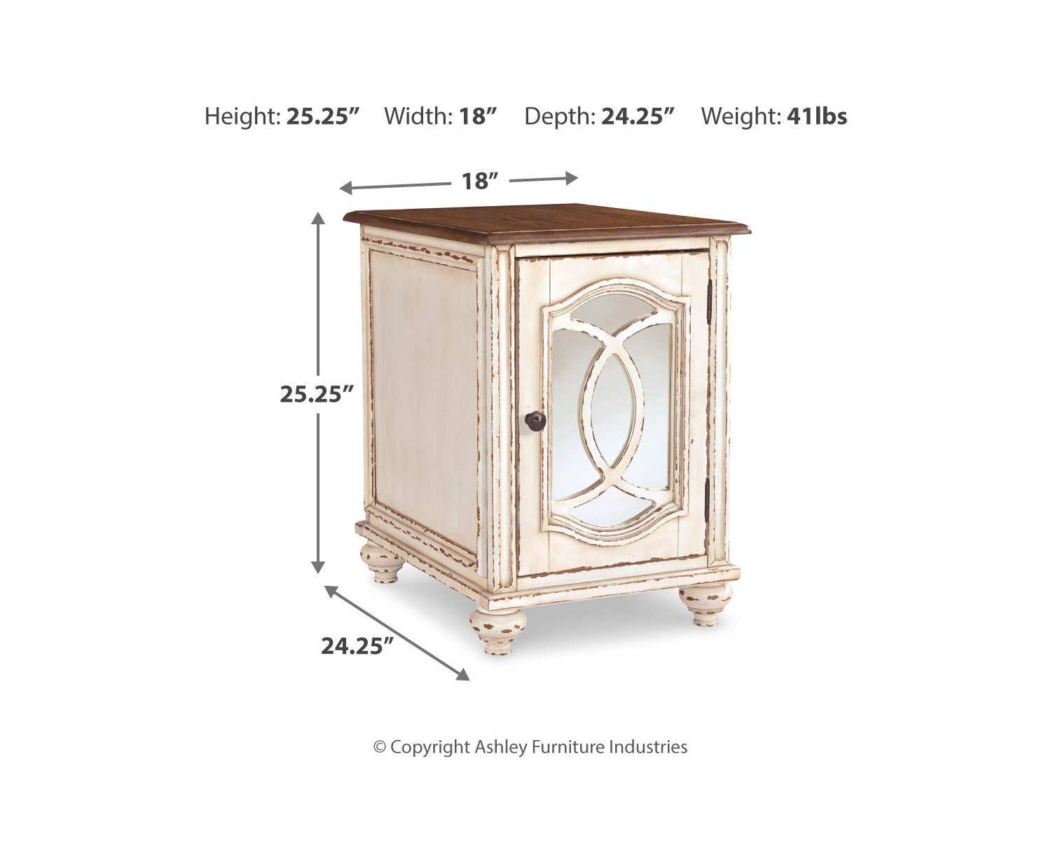 Realyn Coffee Table and 2 End Tables