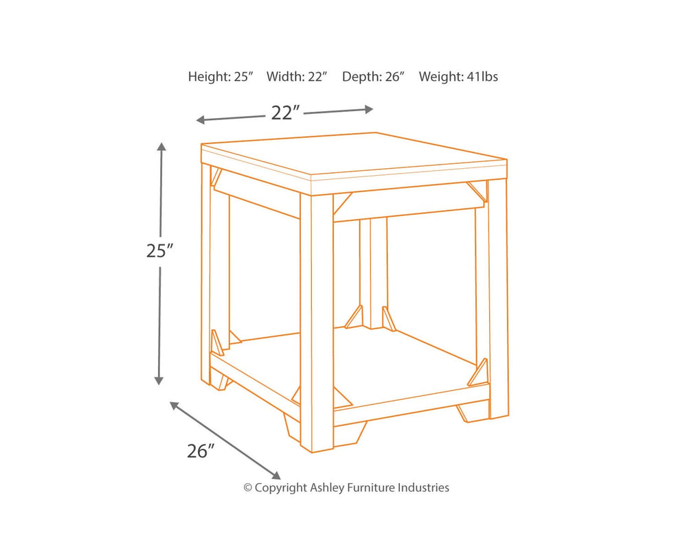 Fregine Coffee Table and 2 End Tables