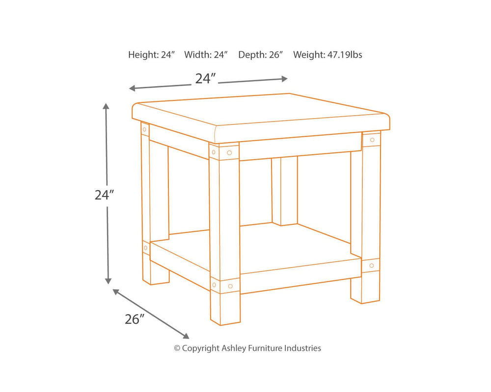 Carynhurst Coffee Table and 2 End Tables