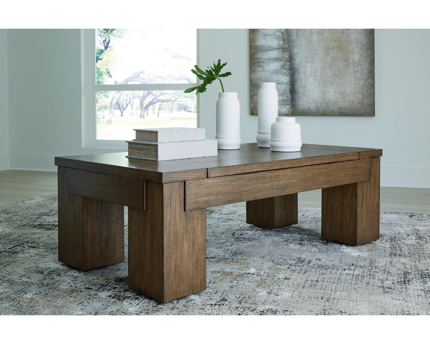 Rosswain Lift-top Coffee Table and 2 End Tables