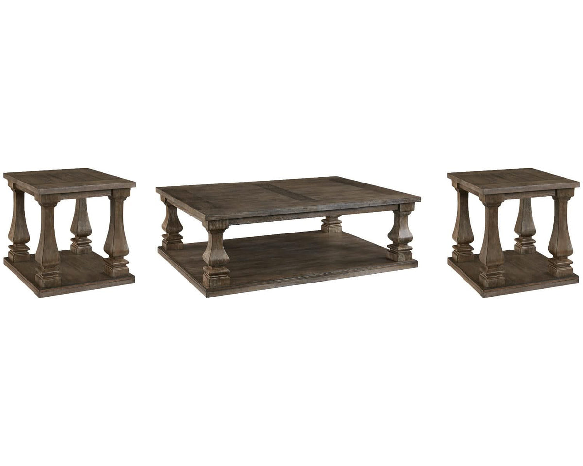 Johnelle Coffee Table and 2 End Tables