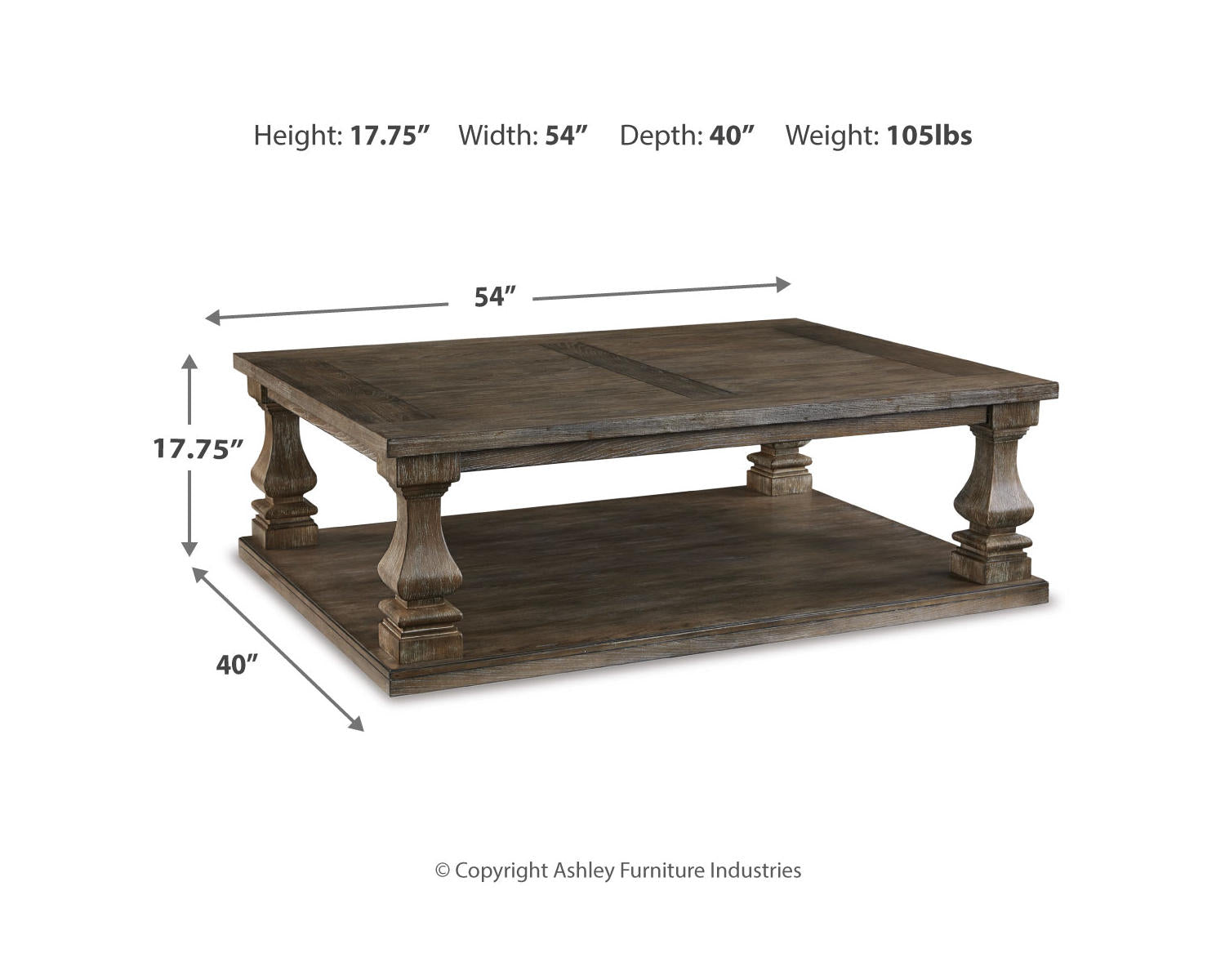 Johnelle Coffee Table and 2 End Tables