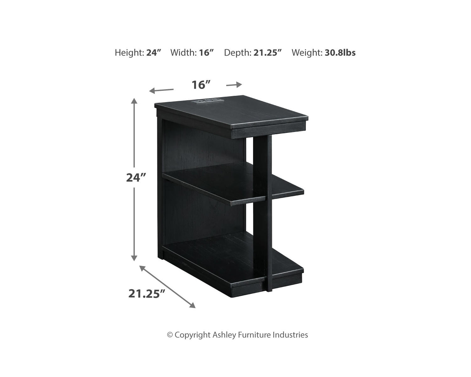 Winbardi Coffee Table and 2 Chairside End Tables