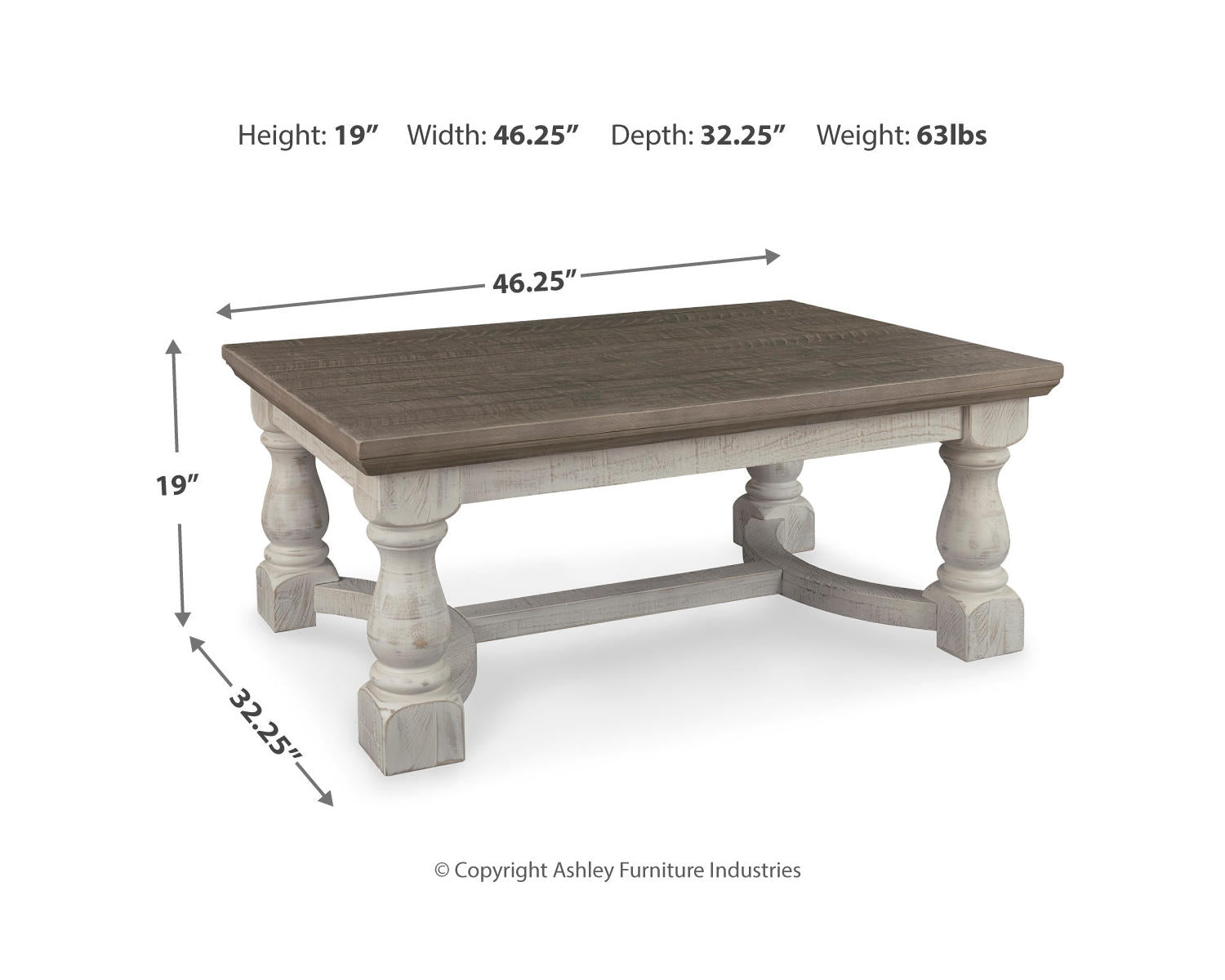 Havalance Coffee Table and 2 End Tables