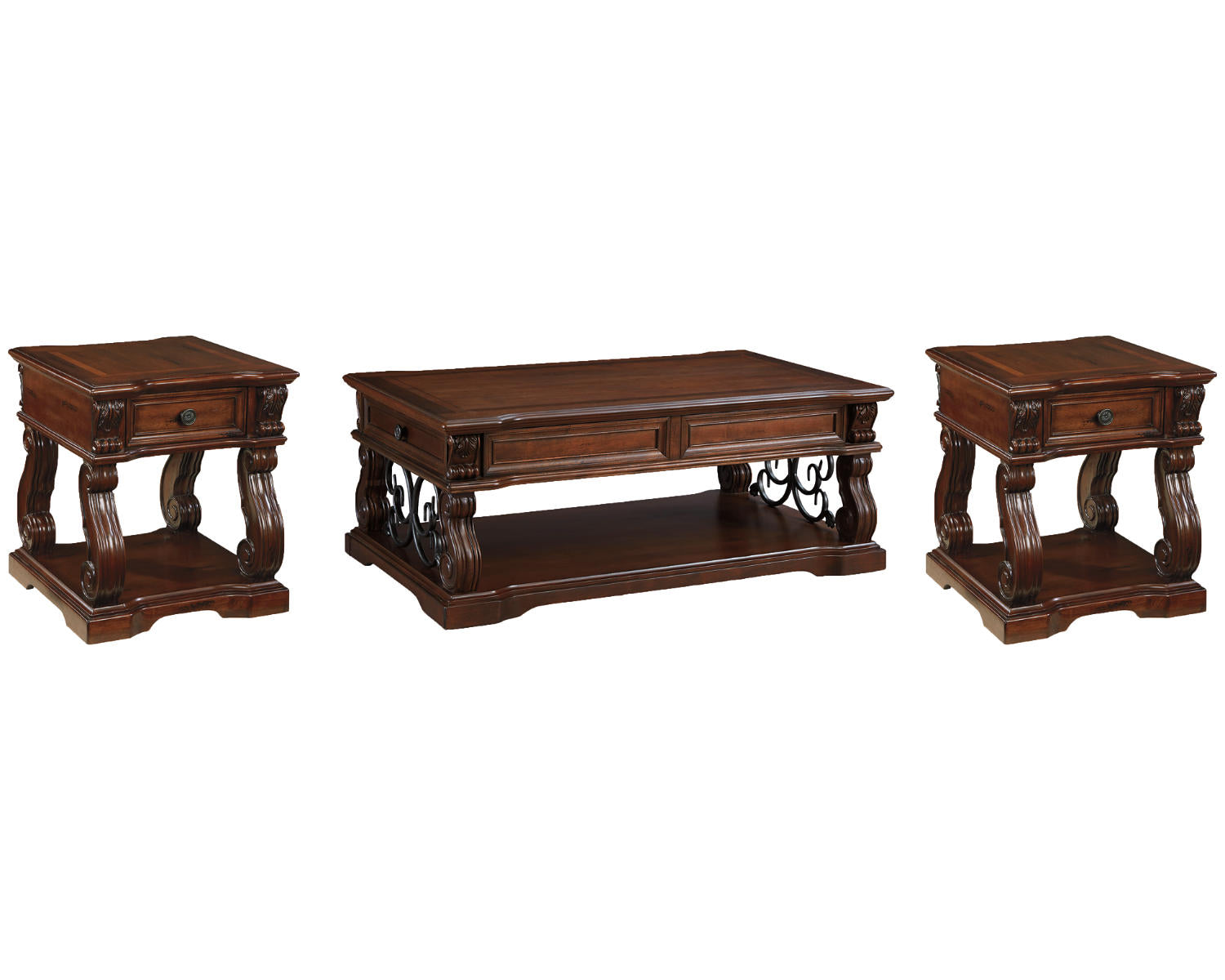 Alymere Coffee Table and 2 End Tables