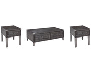 Todoe Coffee Table and 2 End Tables