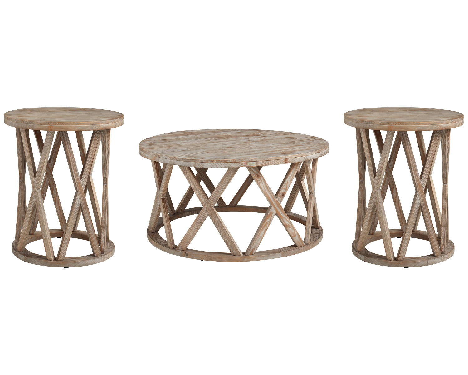 Glasslore Coffee Table and 2 End Tables