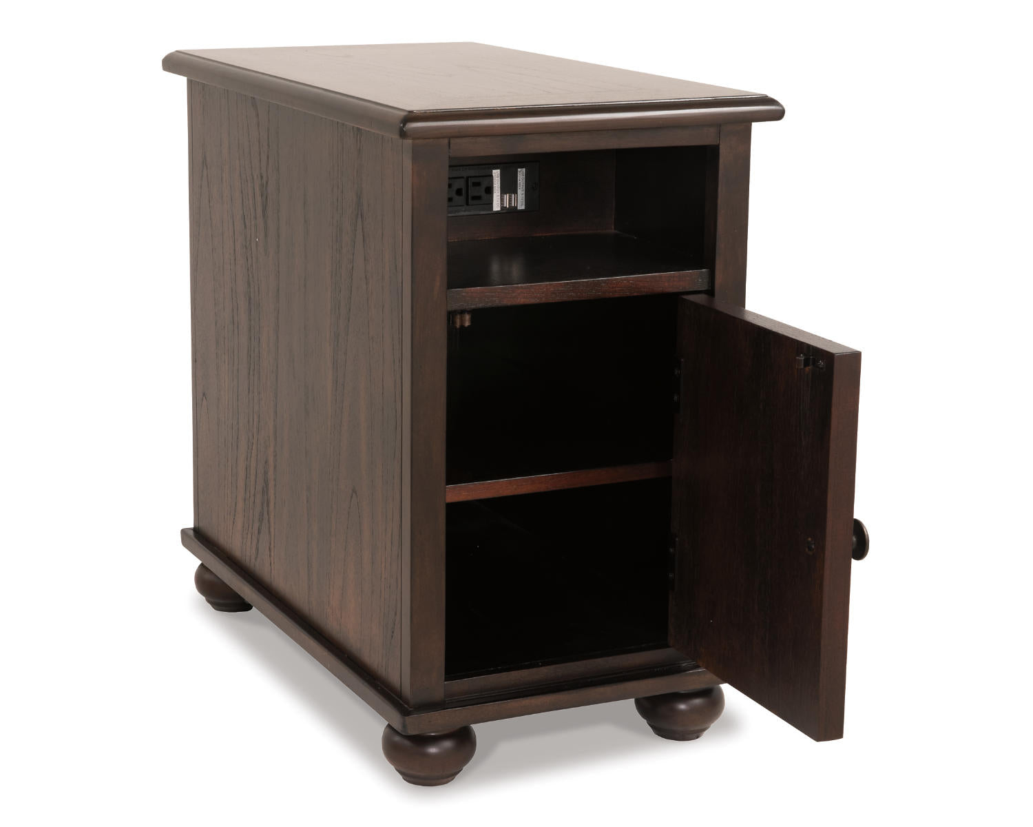 Barilanni Chairside End Table with USB Ports & Outlets