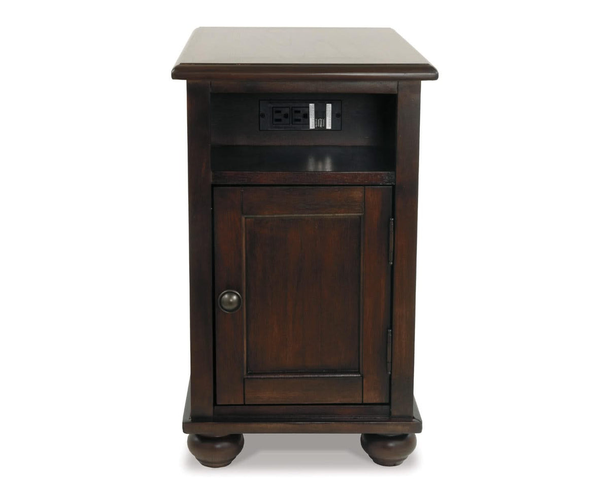 Barilanni Chairside End Table with USB Ports & Outlets