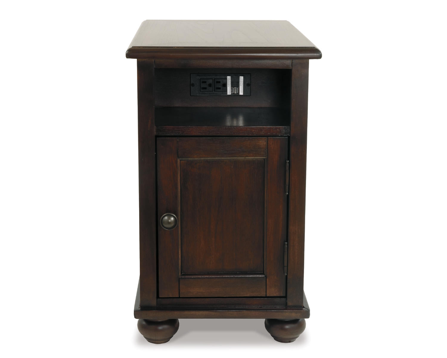 Barilanni Chairside End Table with USB Ports & Outlets