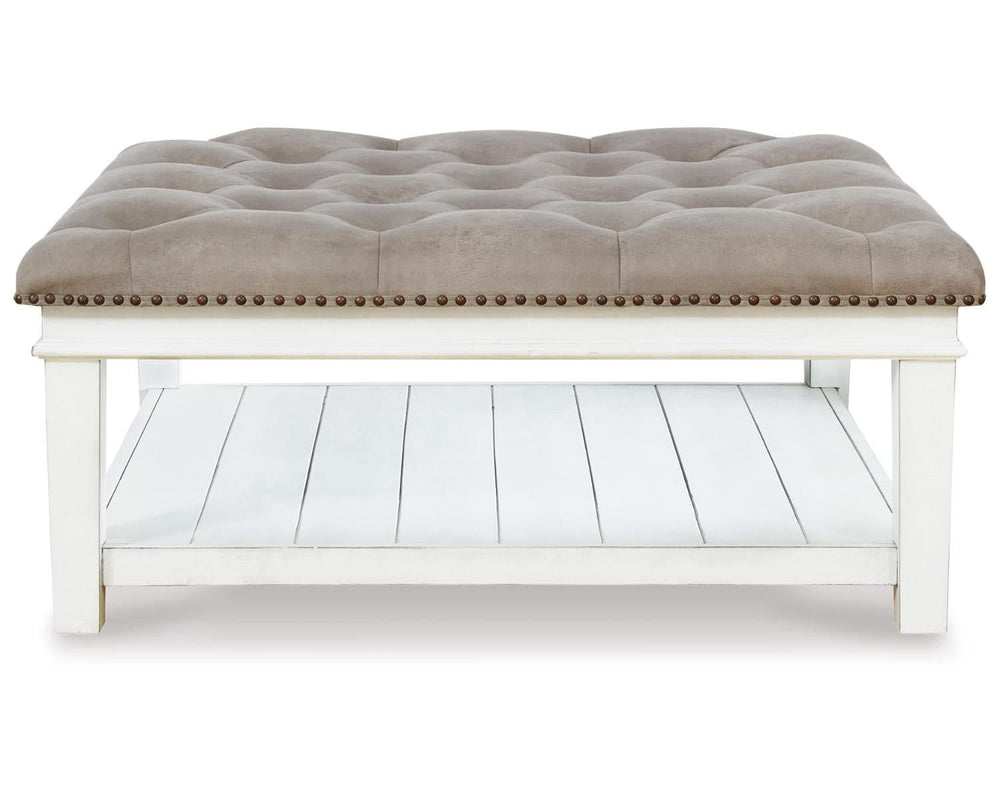 Mesa de centro otomana tapizada Kanwyn