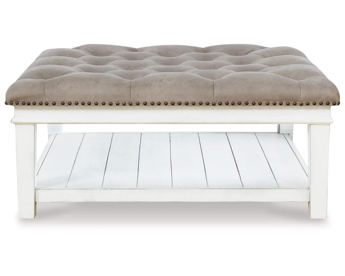 Mesa de centro otomana tapizada Kanwyn