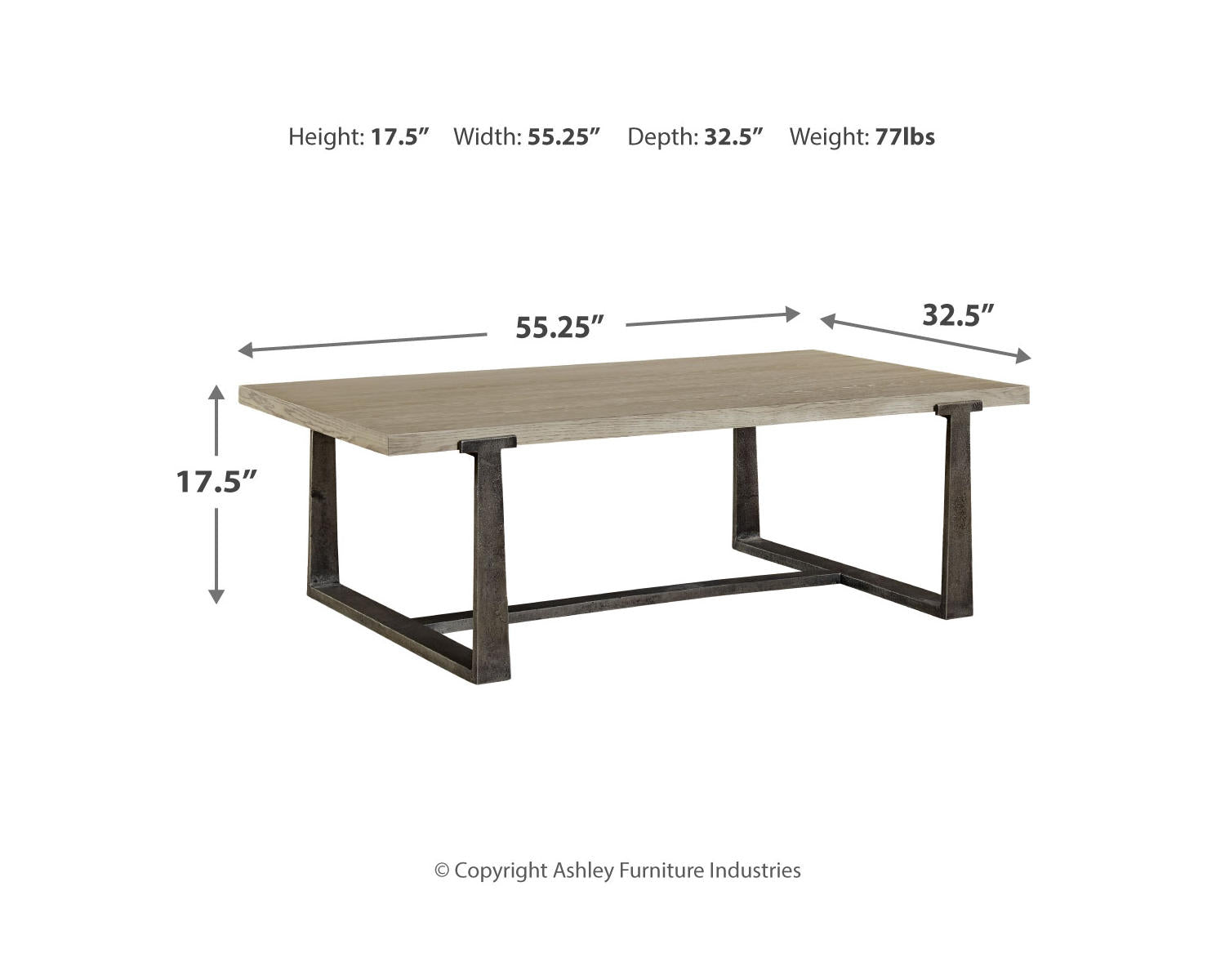 Dalenville Coffee Table and 2 End Tables