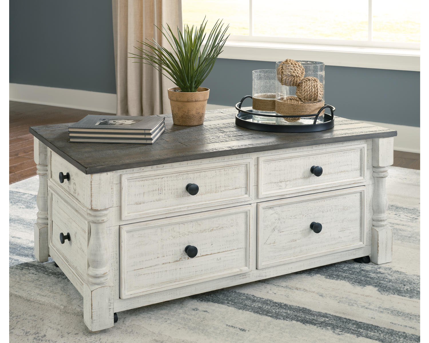 Havalance Lift Top Coffee Table and 2 End Tables