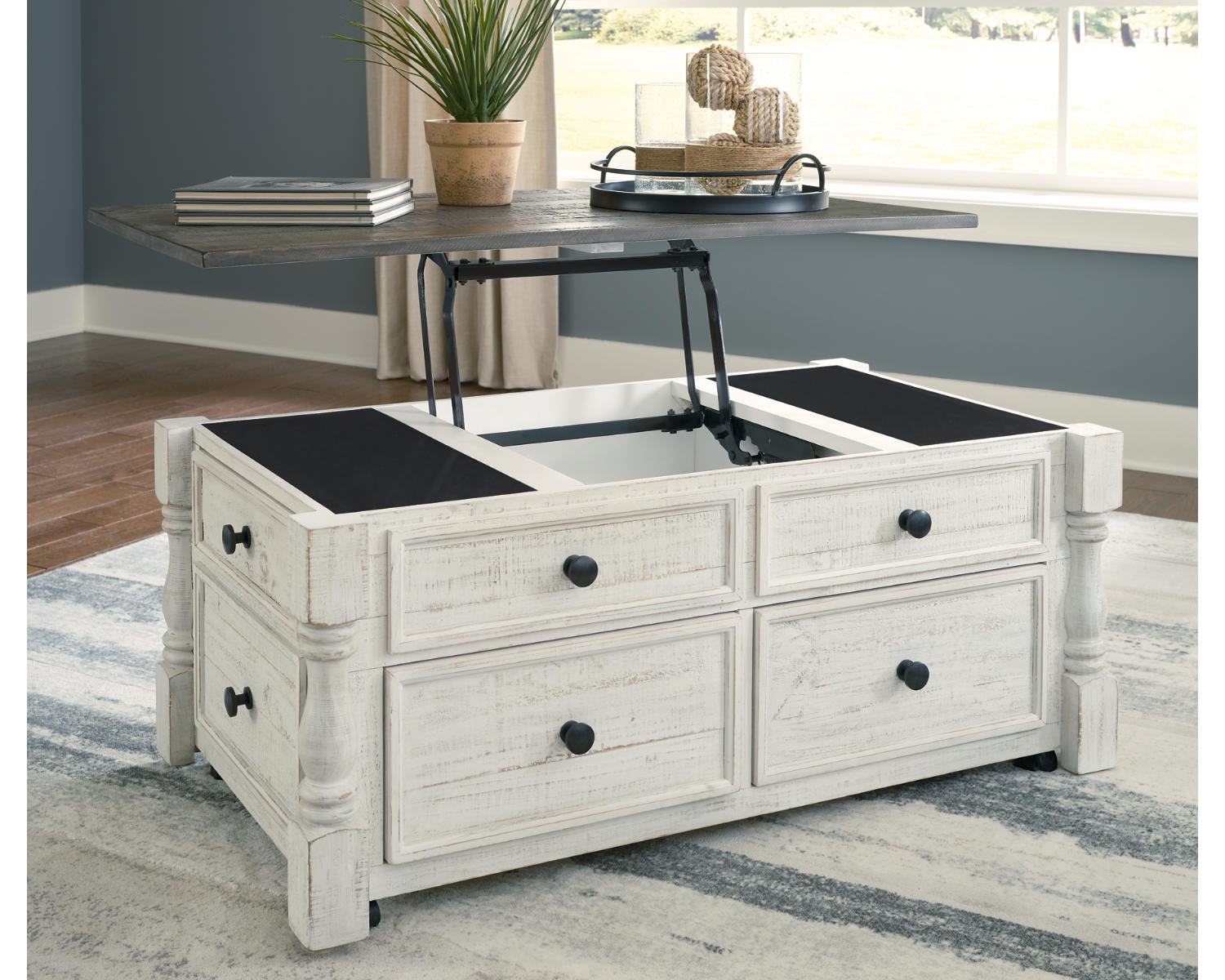 Havalance Lift Top Coffee Table and 2 End Tables