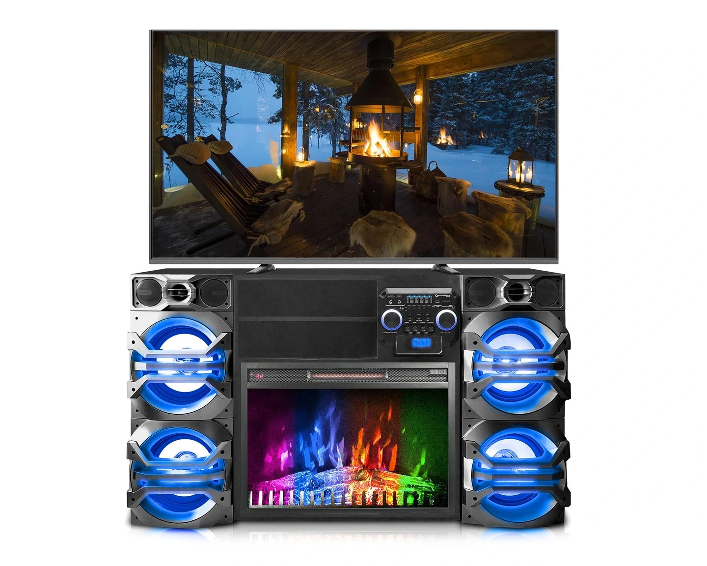 Technical Pro Xfire Fireplace Entertainment Center