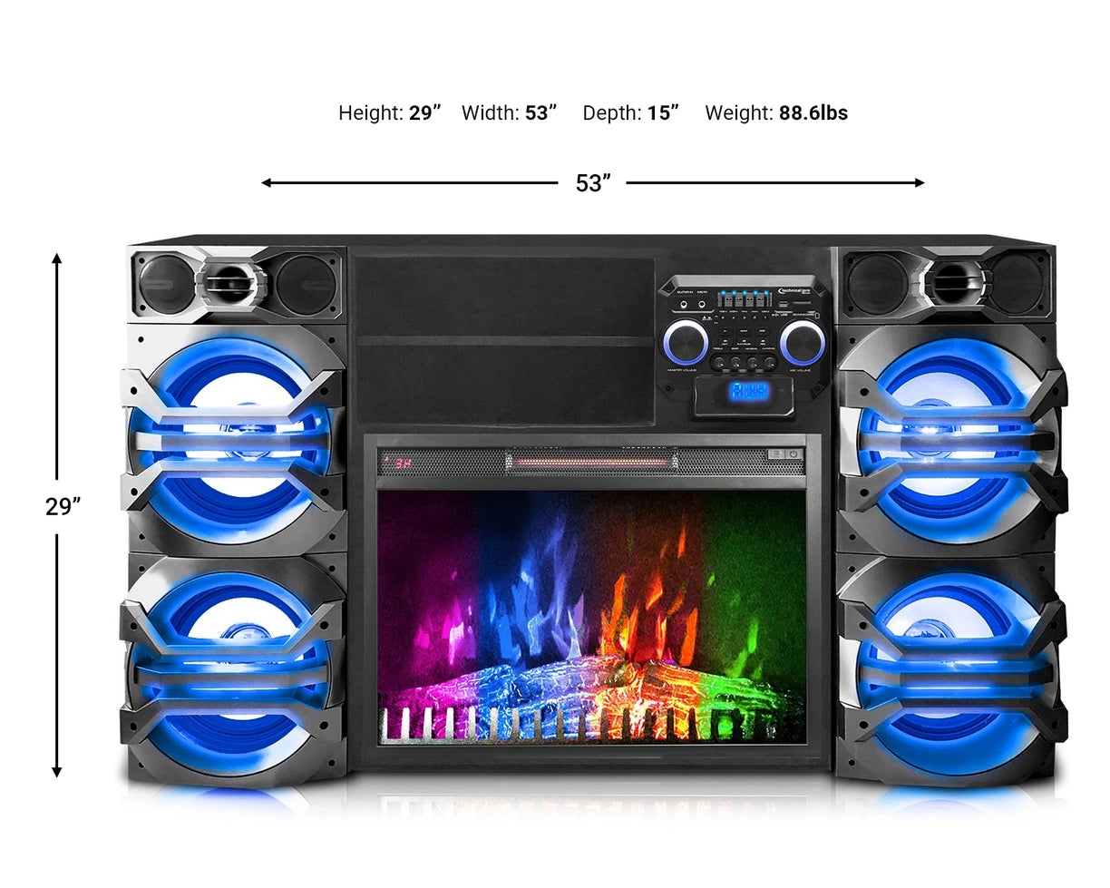 Technical Pro Xfire Fireplace Entertainment Center