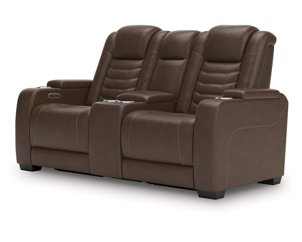 Loveseat reclinable eléctrico de alto impacto con consola