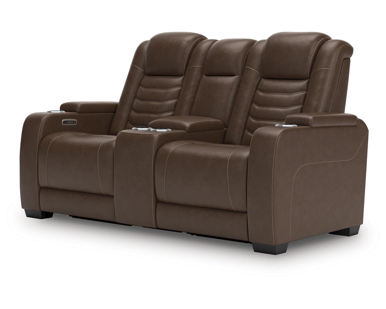 High Impact Power Reclining Loveseat with Console