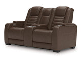 Loveseat reclinable eléctrico de alto impacto con consola