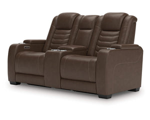Loveseat reclinable eléctrico de alto impacto con consola