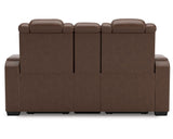Loveseat reclinable eléctrico de alto impacto con consola