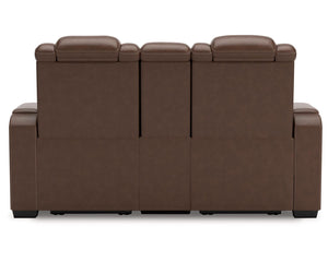 Loveseat reclinable eléctrico de alto impacto con consola