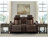Loveseat reclinable eléctrico de alto impacto con consola