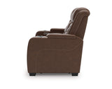 Loveseat reclinable eléctrico de alto impacto con consola