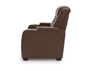 Loveseat reclinable eléctrico de alto impacto con consola