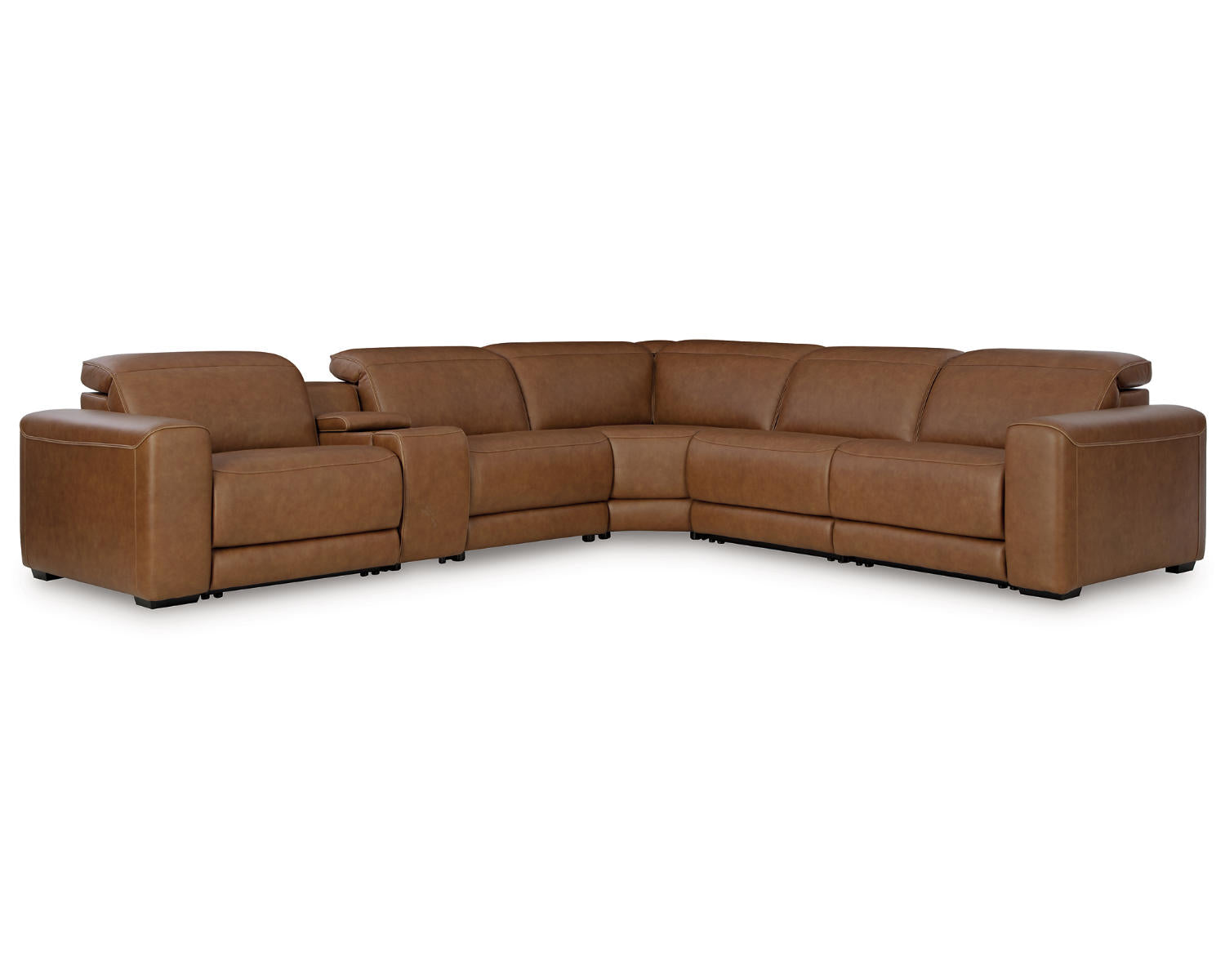 Magic Man 6-Piece Power Reclining Sectional with Console