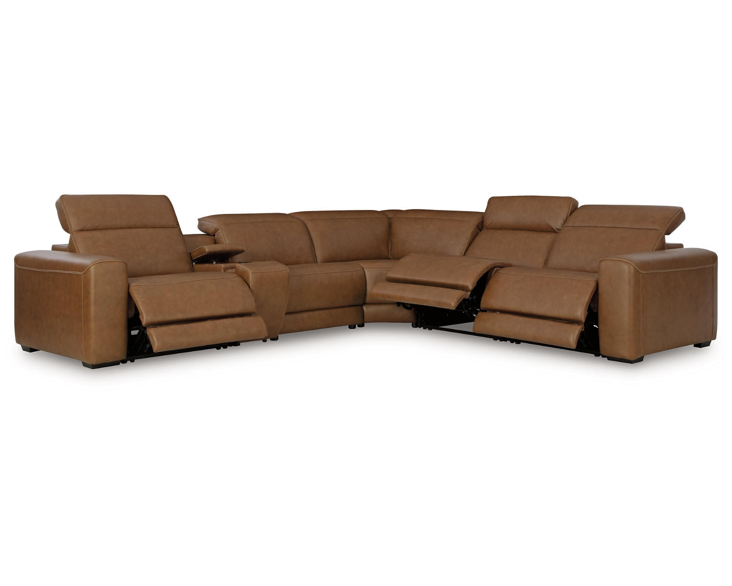 Magic Man 6-Piece Power Reclining Sectional with Console
