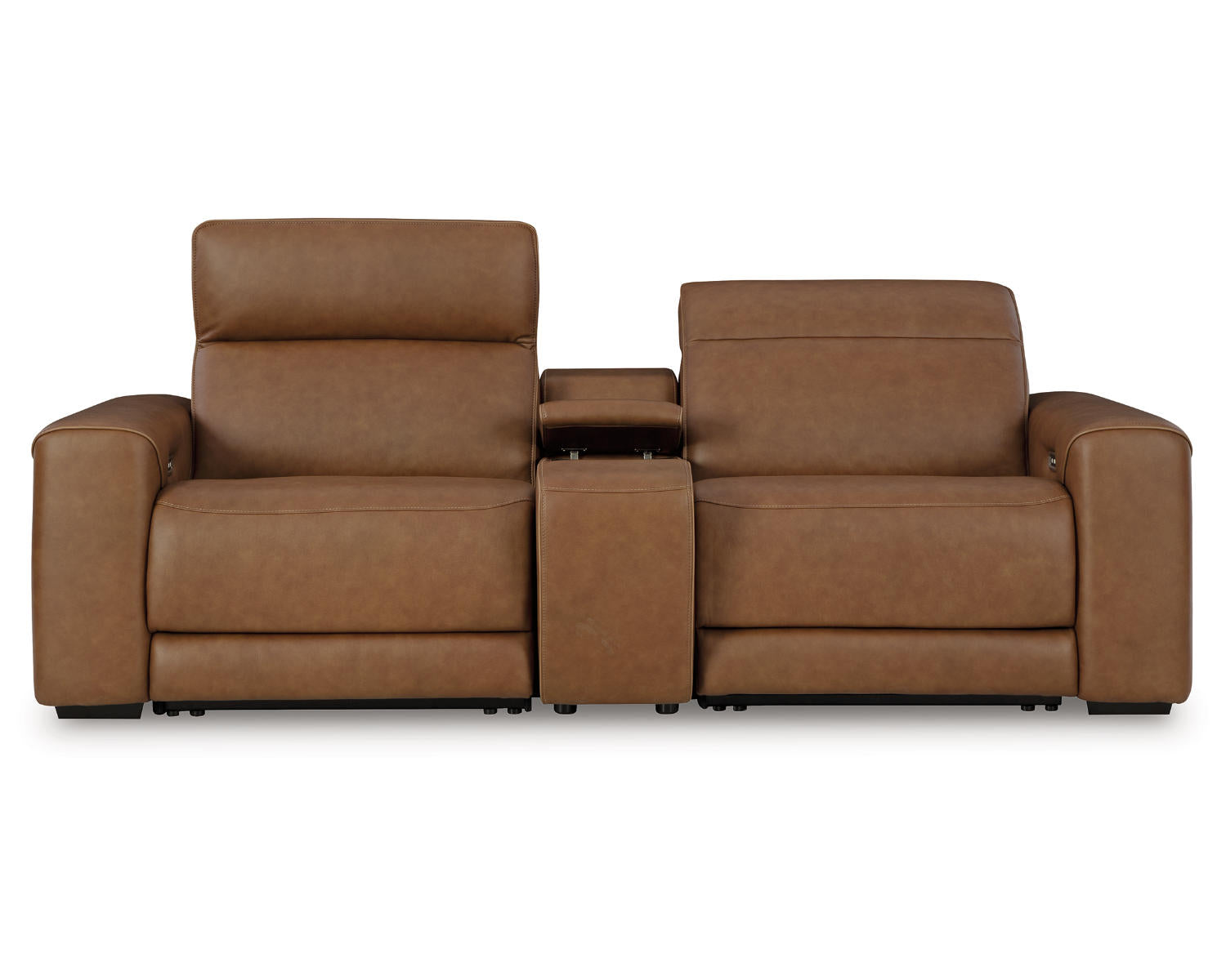 Magic Man 2-Piece Power Reclining Sectional Loveseat with Console