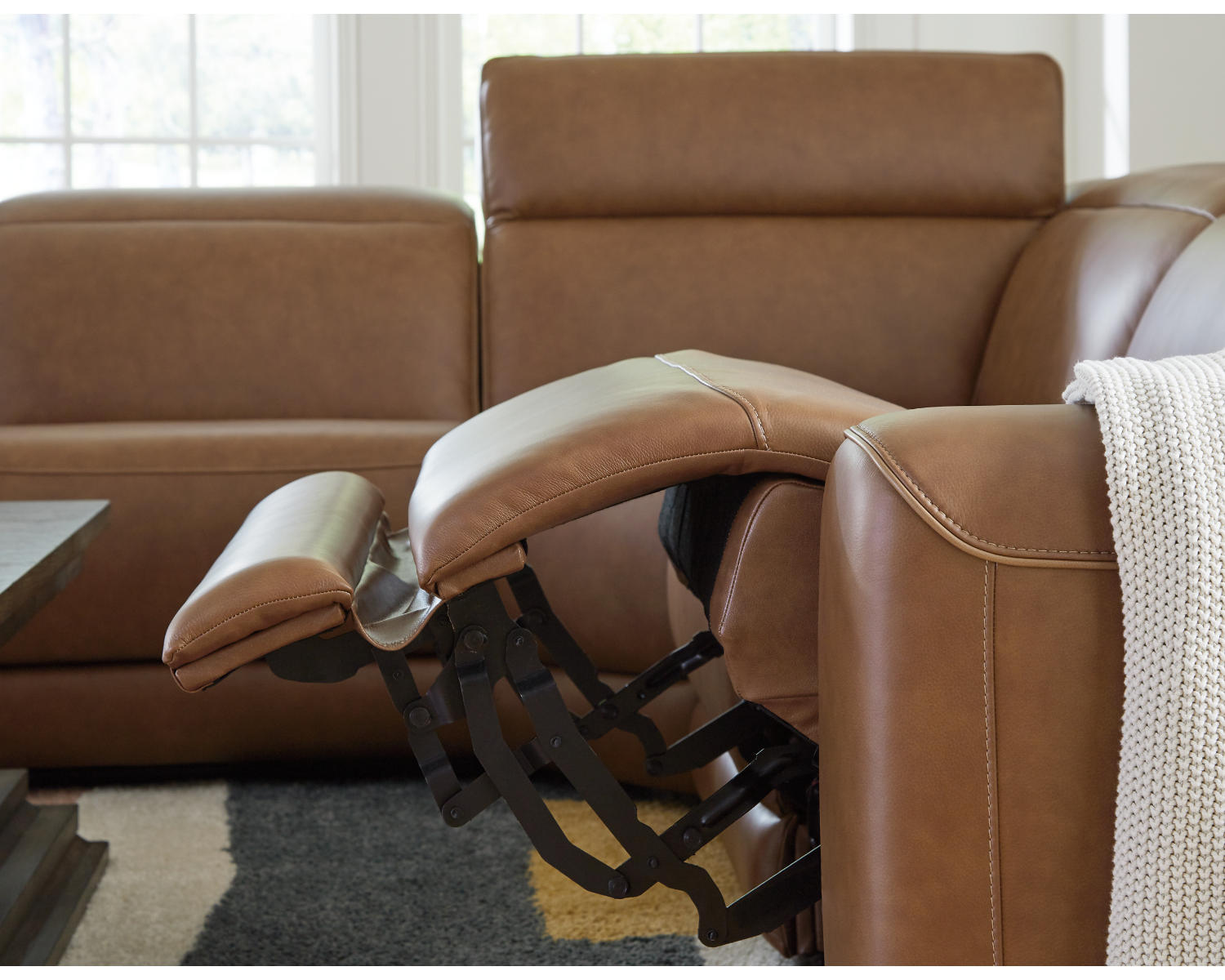 Magic Man 6-Piece Power Reclining Sectional with Console