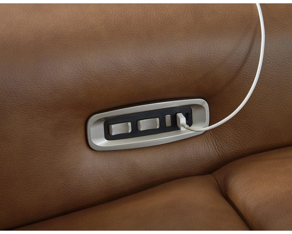 Seccional reclinable eléctrico Magic Man de 5 piezas
