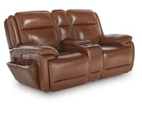 Sofá reclinable eléctrico y loveseat Healy Pier