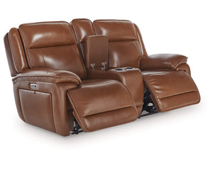 Sofá reclinable eléctrico y loveseat Healy Pier