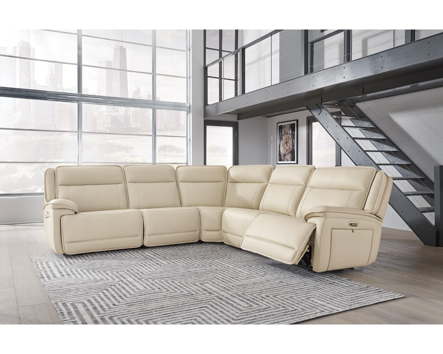 Double Deal 5-Piece Power Reclining Sectional