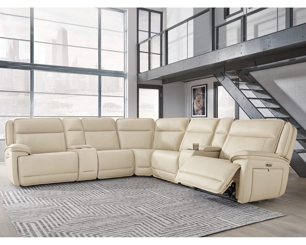Double Deal 7-Piece Reclining Sectional with 2 Consoles
