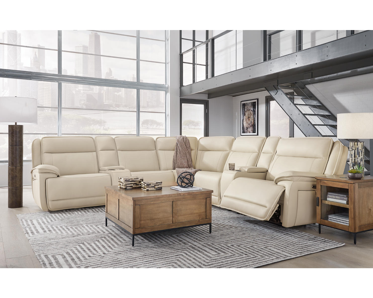 Double Deal 7-Piece Reclining Sectional with 2 Consoles
