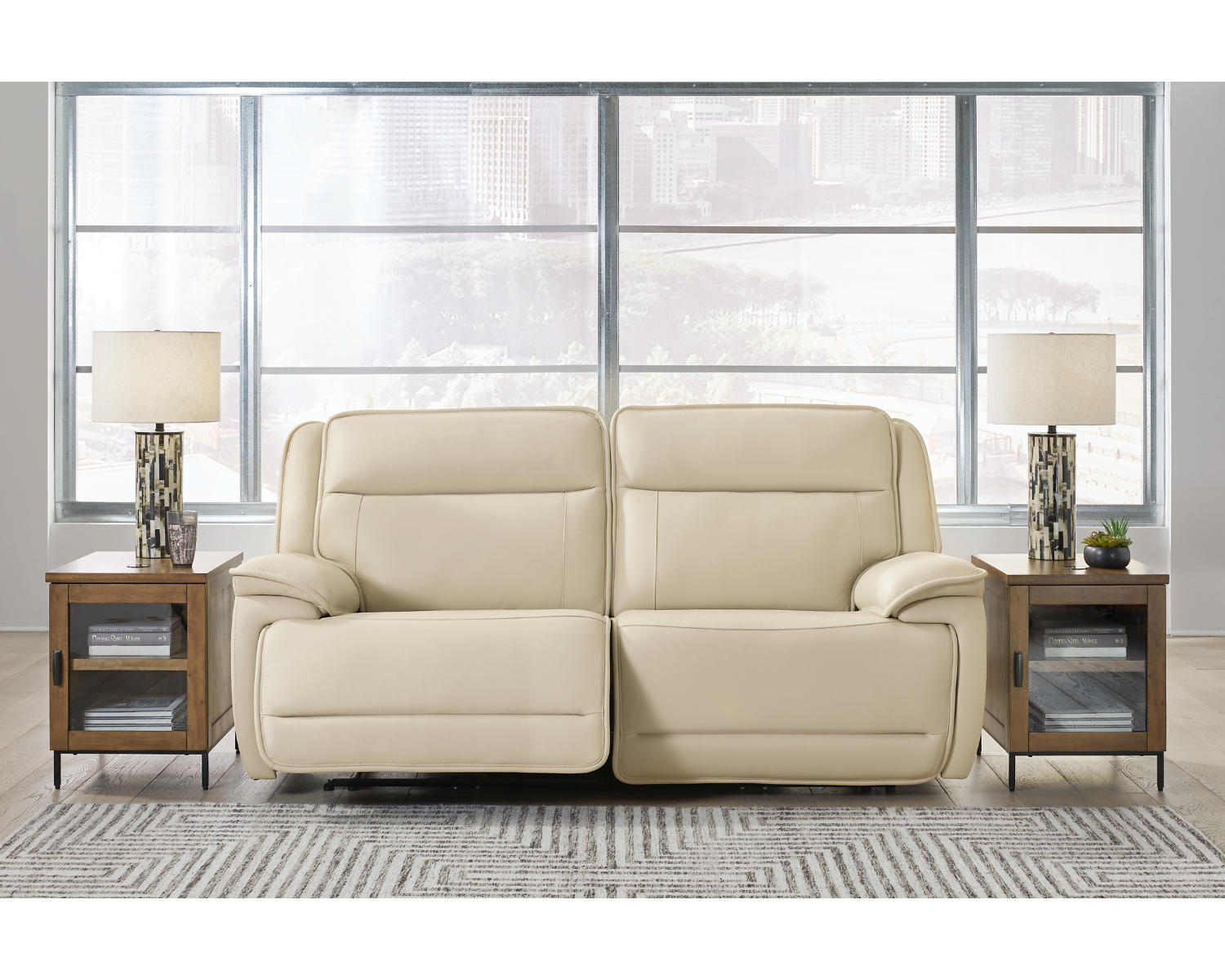 Double Deal 2-Piece Power Reclining Loveseat Sectional
