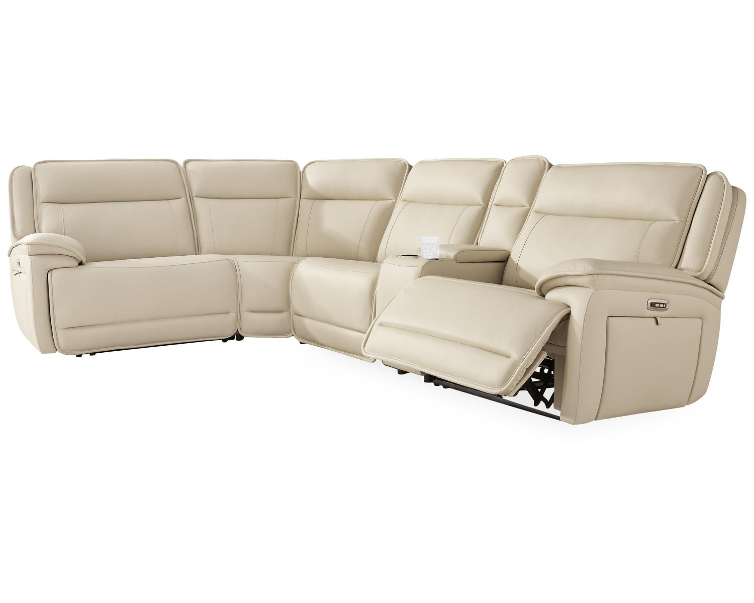 Double Deal 5-Piece Reclining Sectional with Console