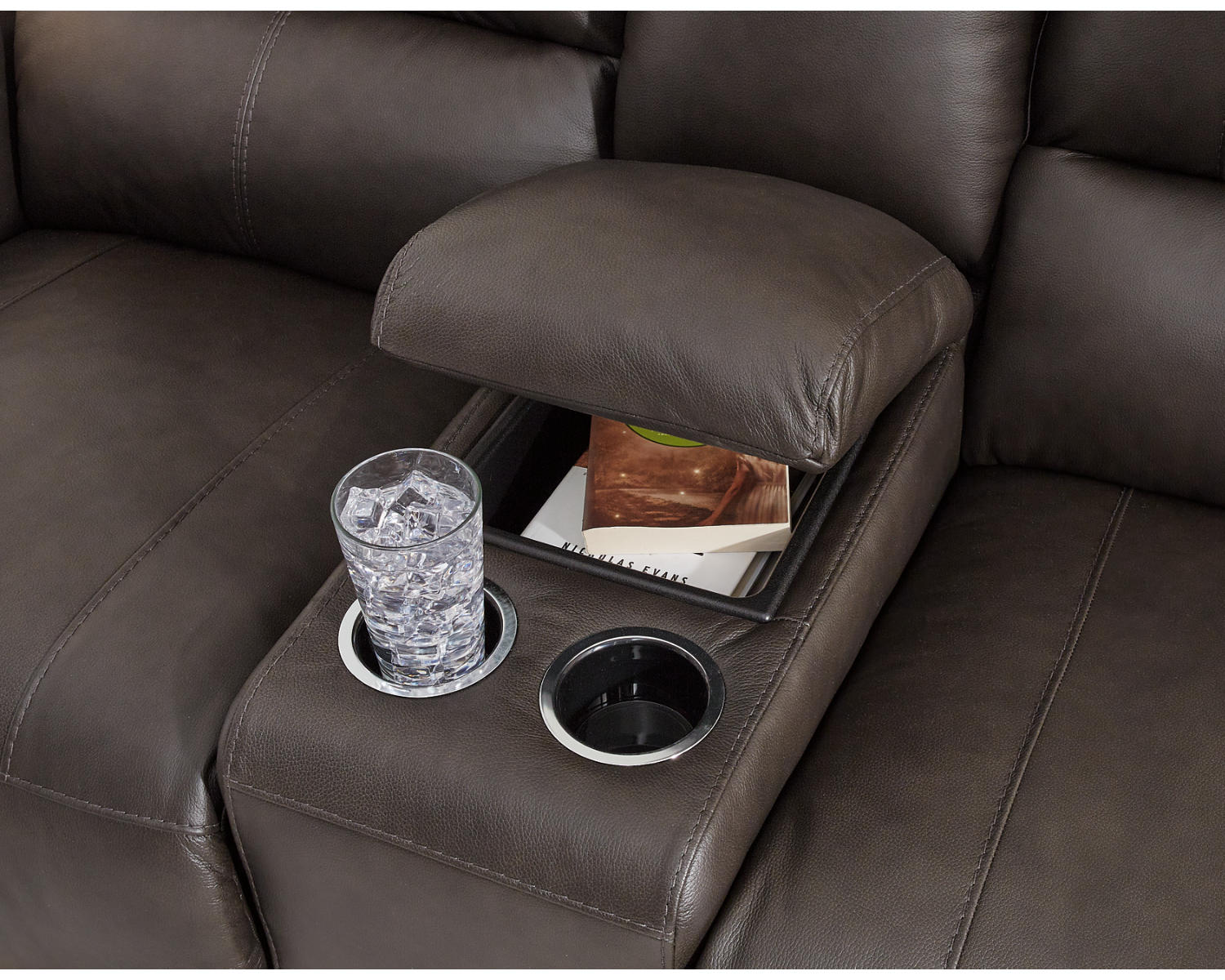Boxmere Power Reclining Loveseat with Console