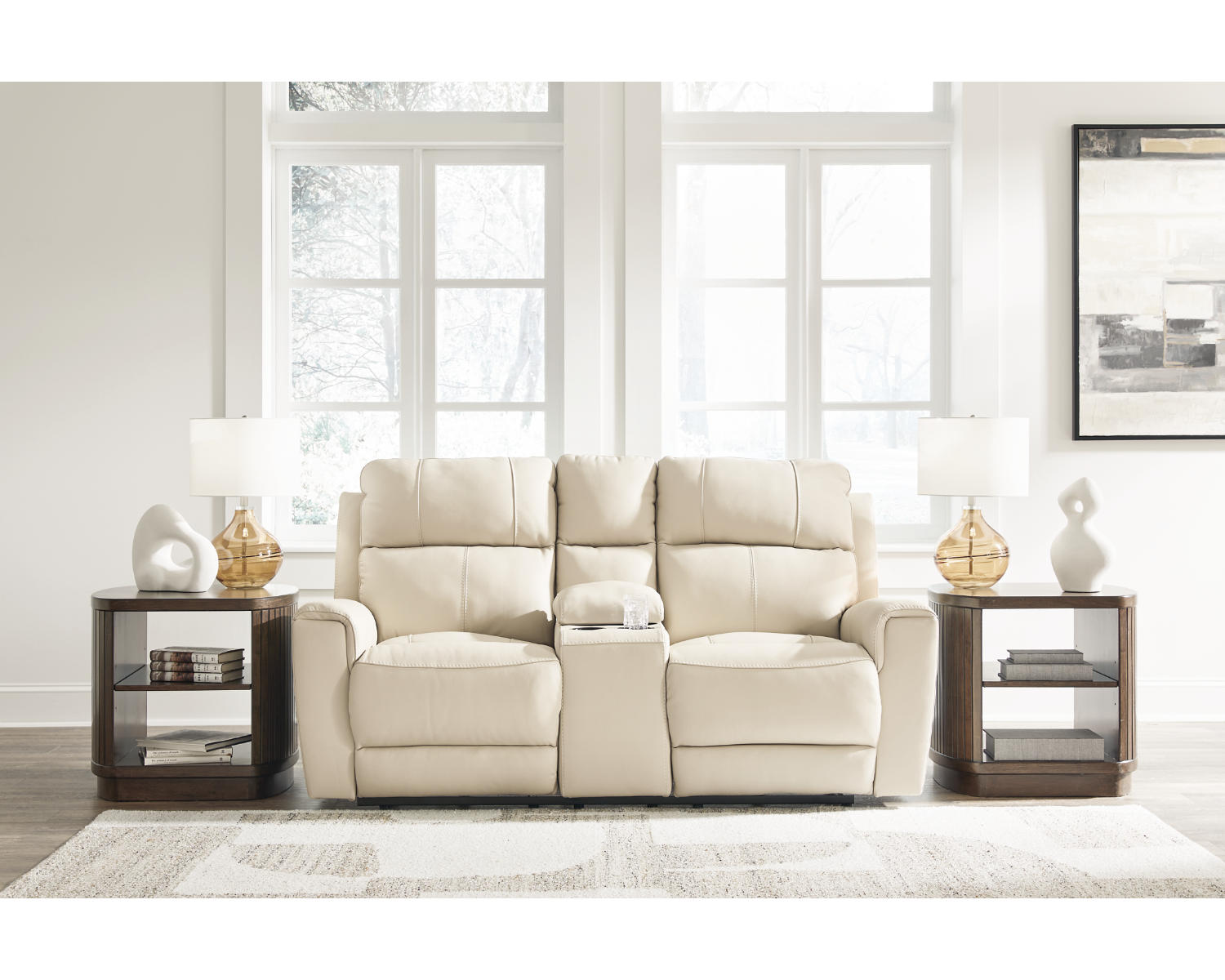 Dahlmoore Power Reclining Loveseat with Console