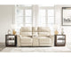 Loveseat reclinable eléctrico Dahlmoore con consola
