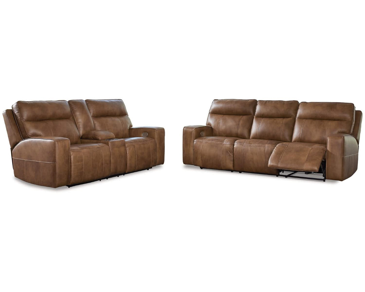 Sofá y loveseat reclinables eléctricos Game Plan